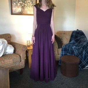 JJ's Bridal - Grape Bridesmaid Dress
